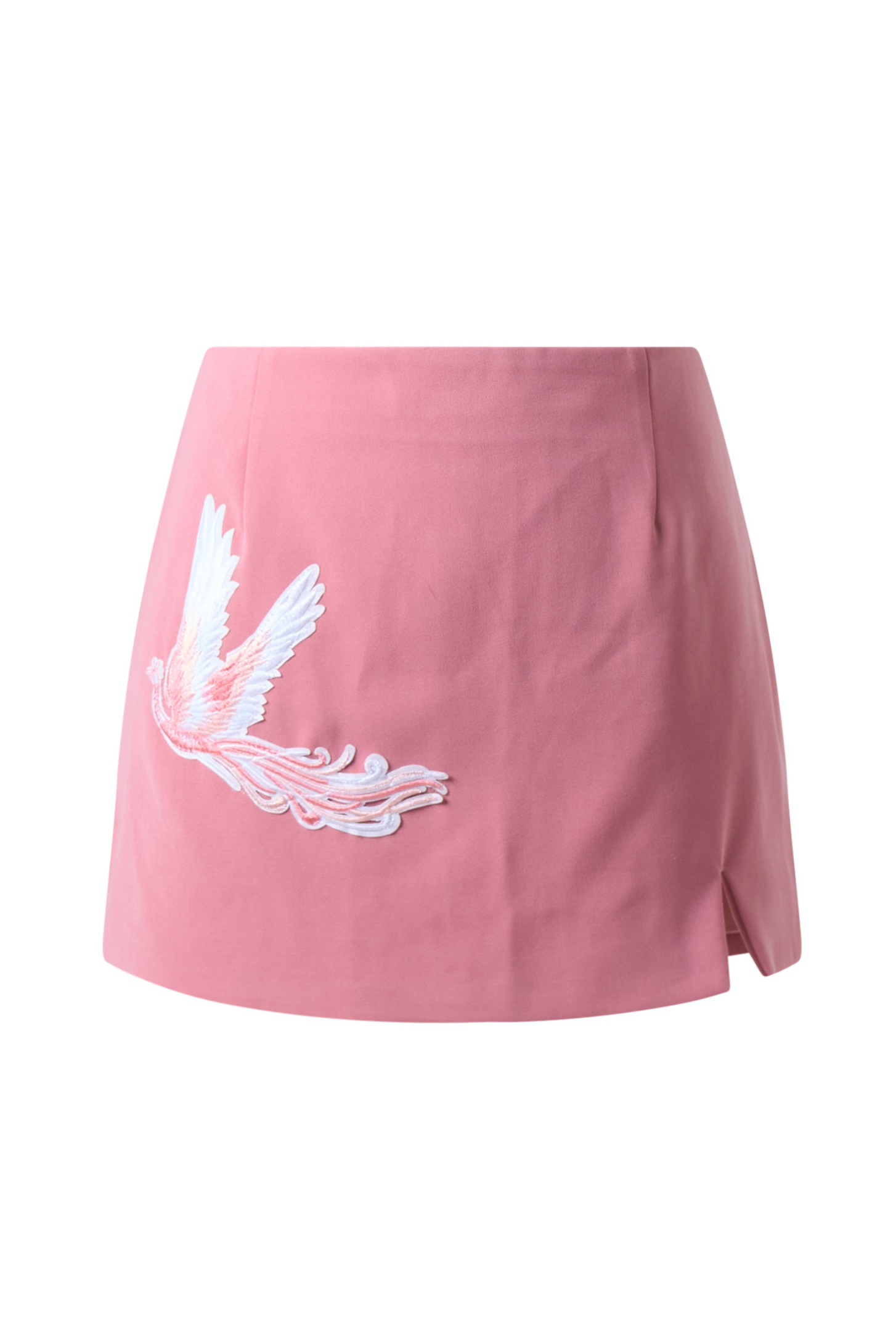 CAMILLA Front Slit Mini Skirt in Pink