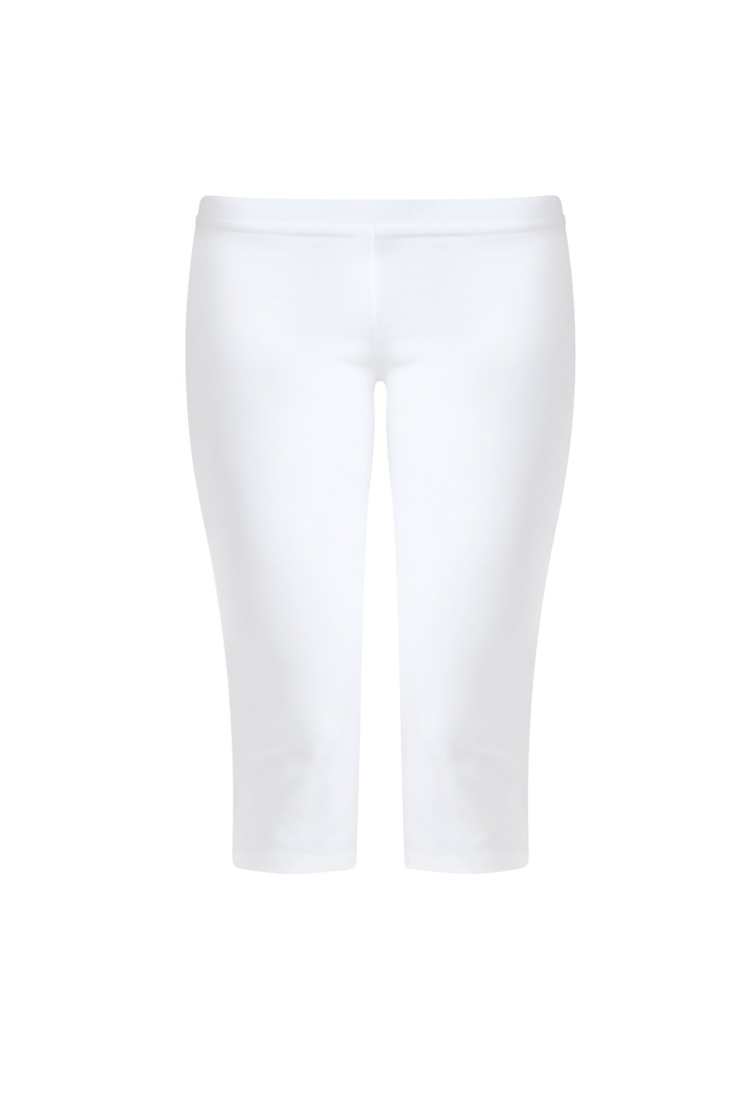 EDEN Low Waist Capri Pants in White