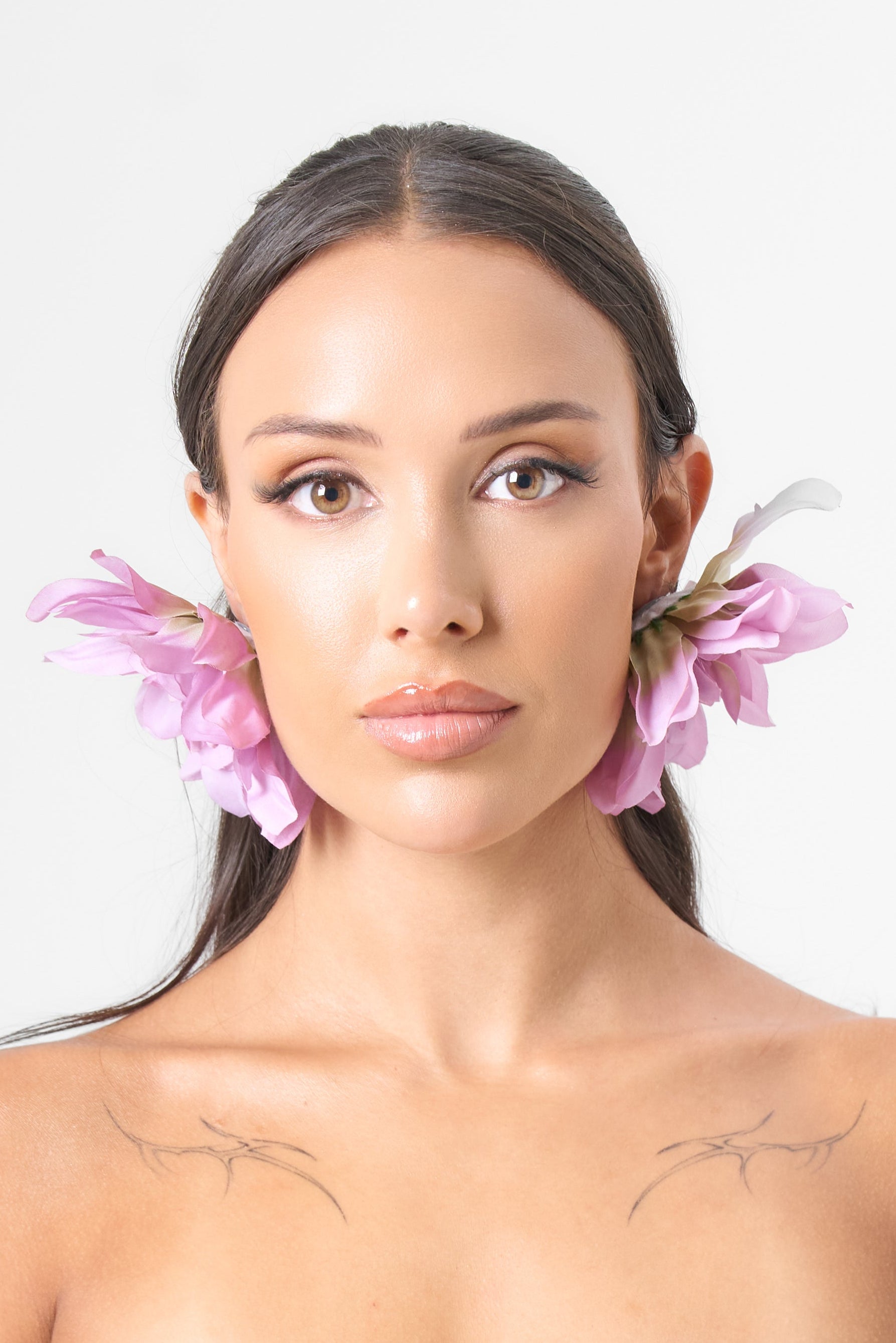 Full Blossom Earring in Purple