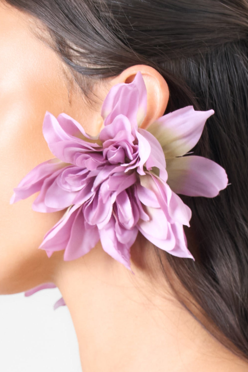 Full Blossom Earring in Purple