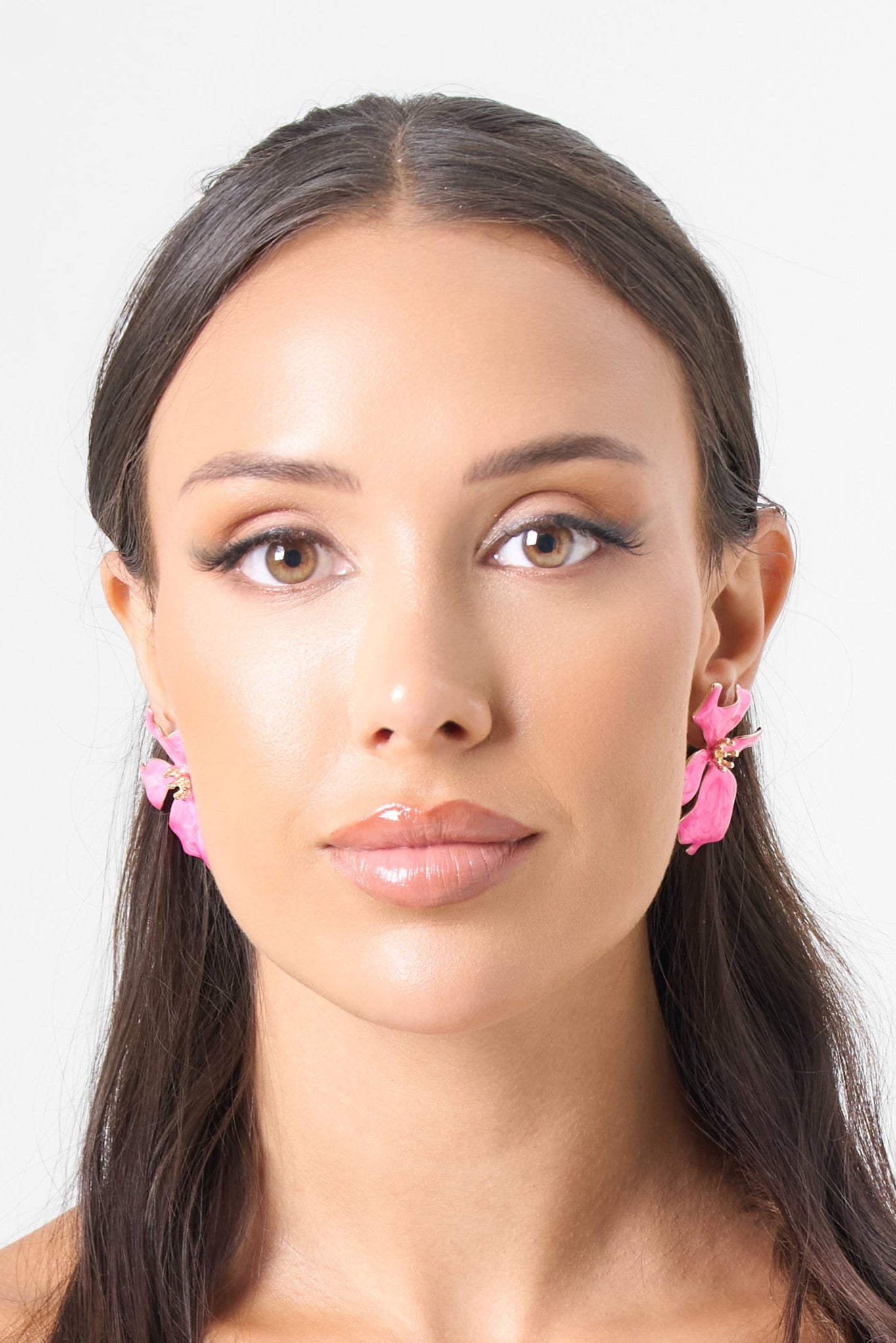Hibiscus Earring in Pink