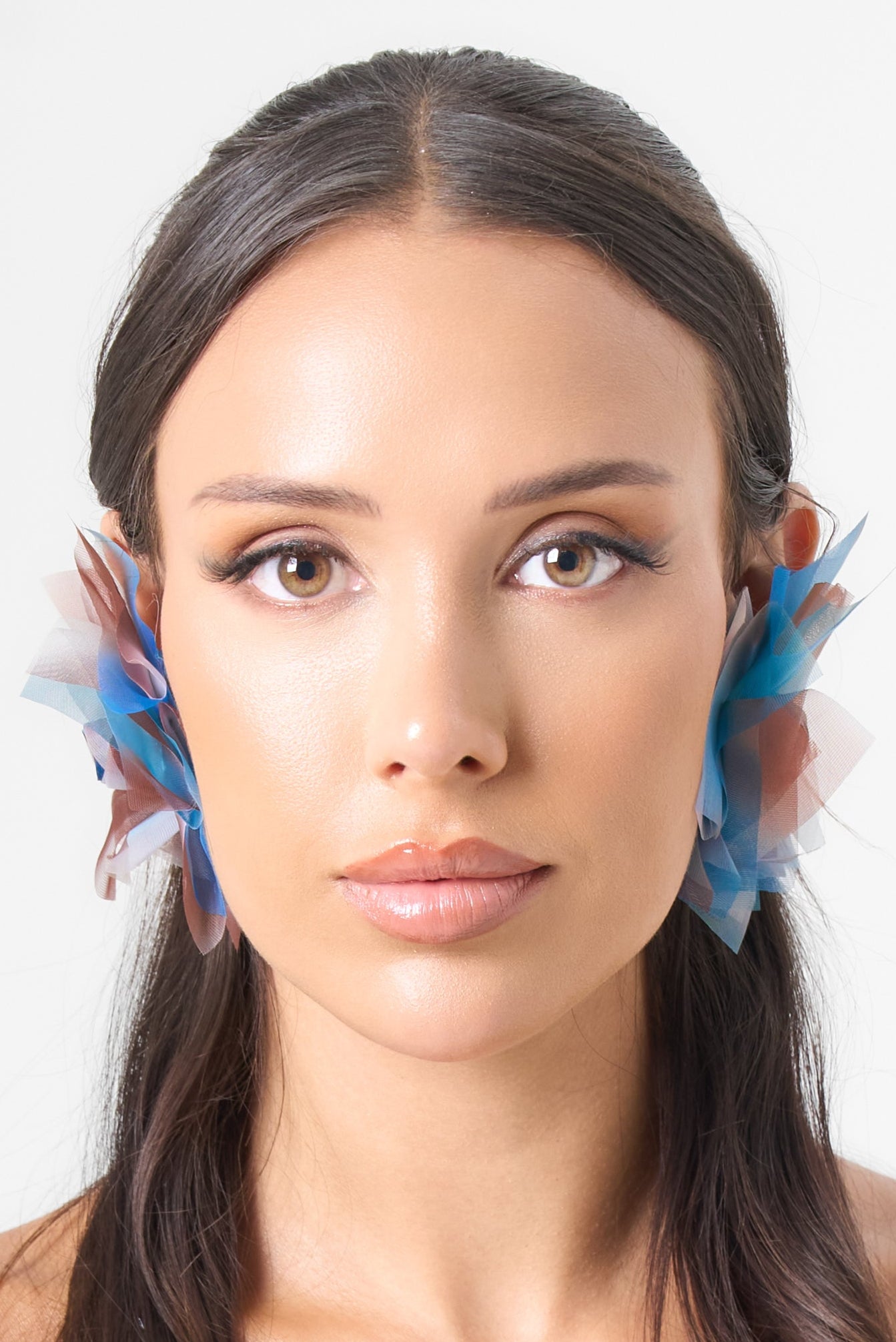 Multi-Colour Floral Fabric Earring
