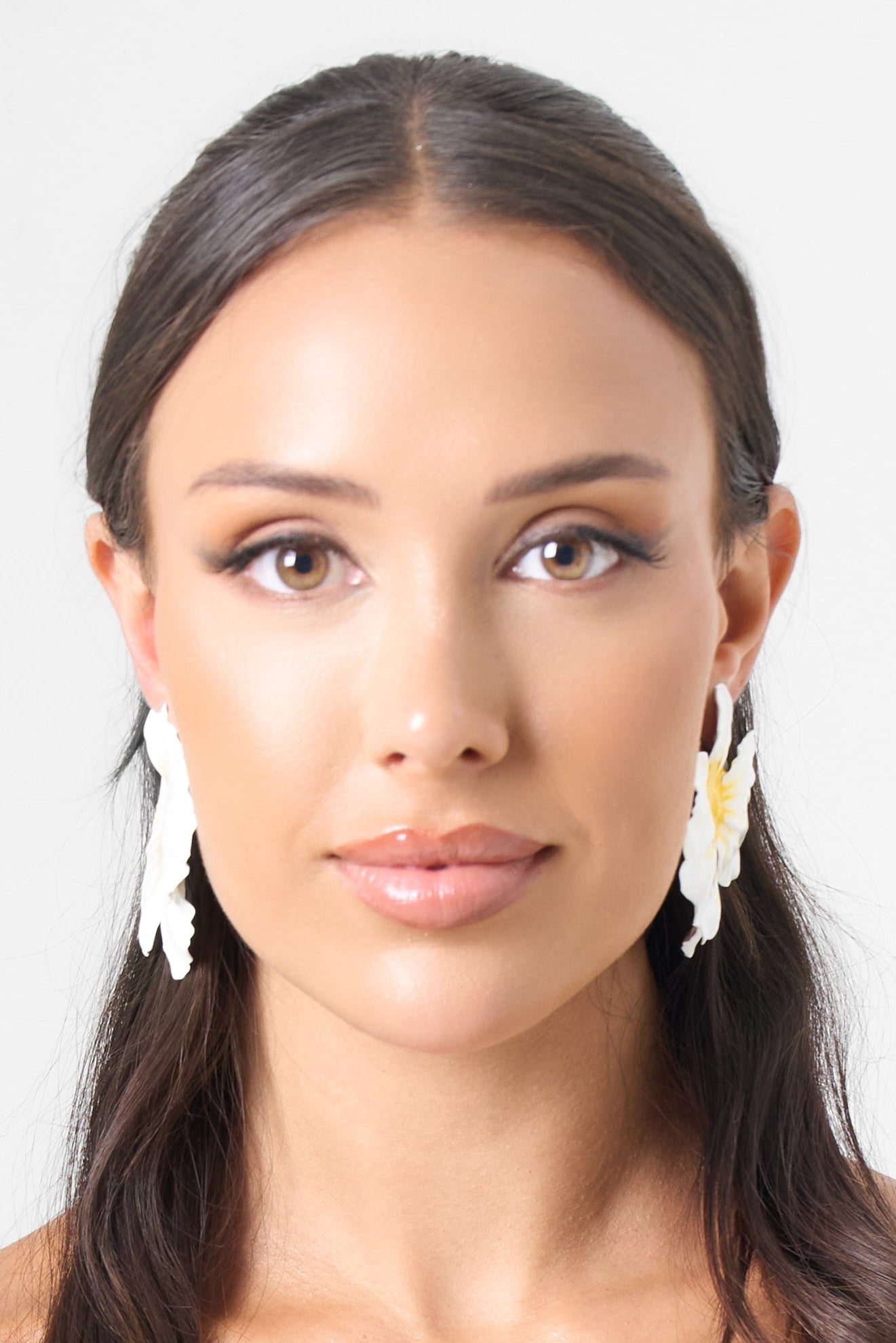 Plumeria Earring in Yellow